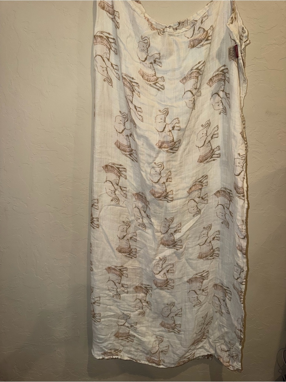 Milkbarn Bamboo Muslim elephant Swaddle 44 X 44